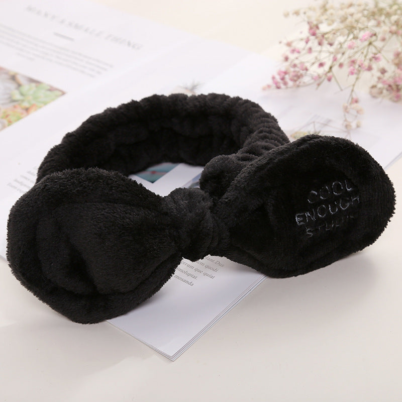 Cute Korean Style Plush Bow Hairband Women Cute Korean Style Plush Bow Hairband Women